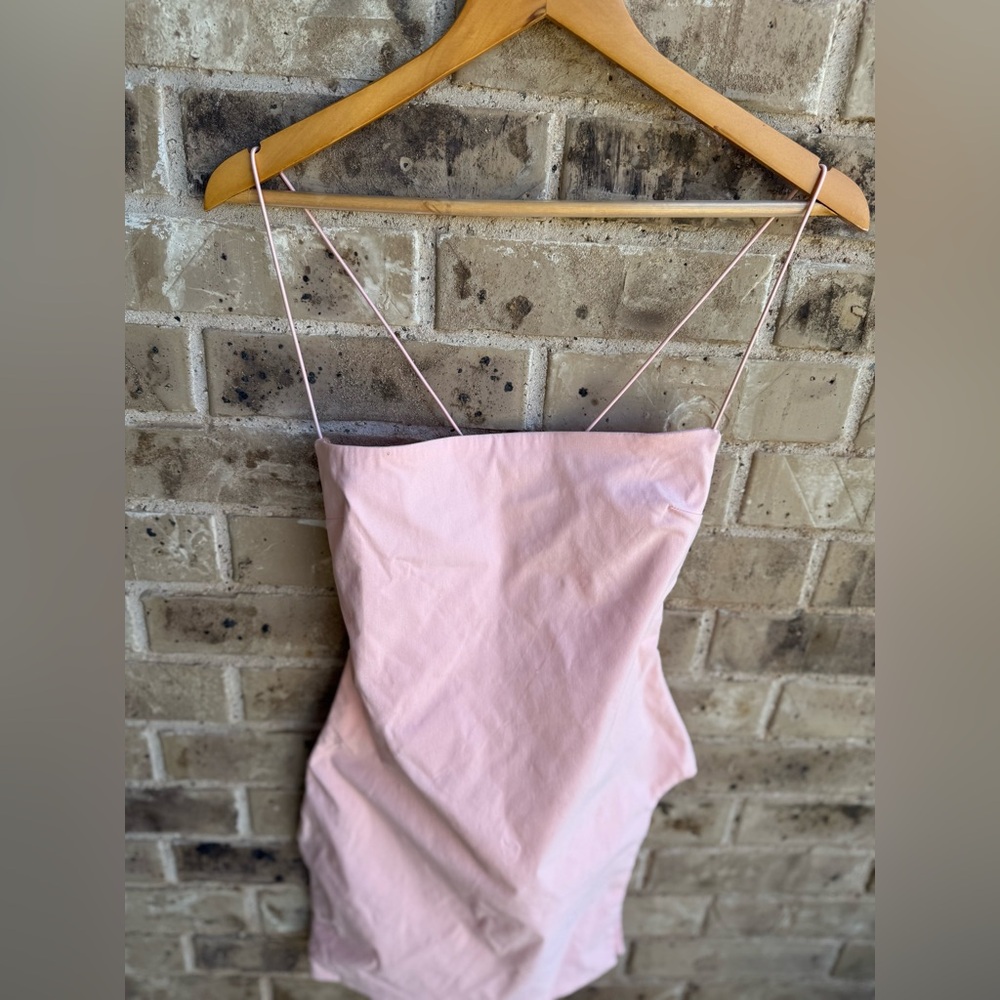 Oh Polly Spaghetti Strap Light Pink Dress Sz 6 - Picture 4 of 10